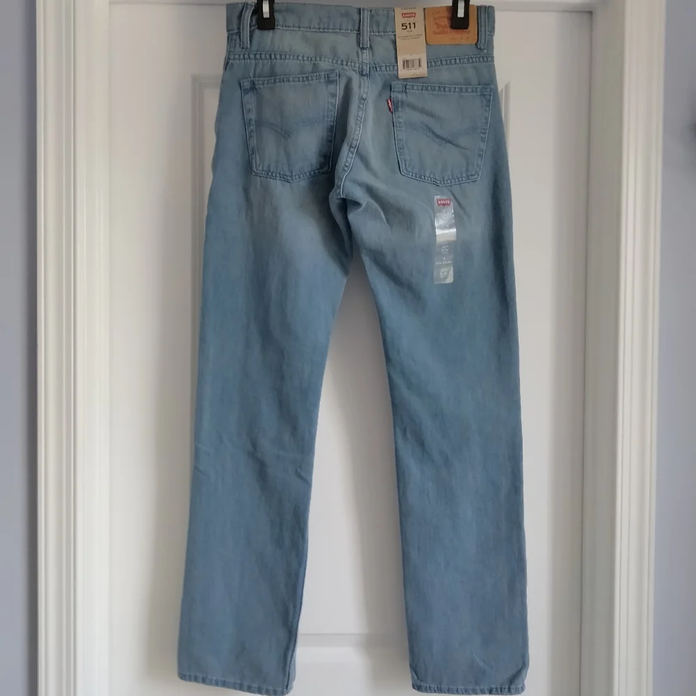 NWT 16 Reg Levi's 511 Slim Stretch Light Wash Jeans - Picture 8 of 11